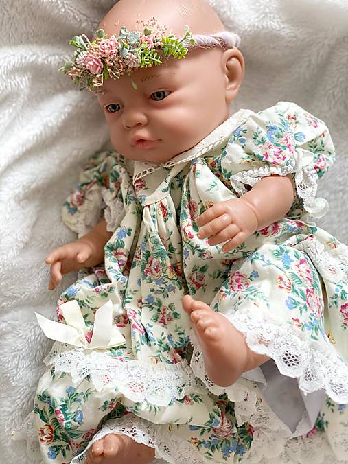 Newborn venček pre bábätko "najväčšia láska" - ružový