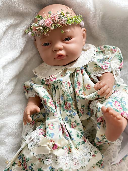 Newborn venček pre bábätko "najväčšia láska" - ružový