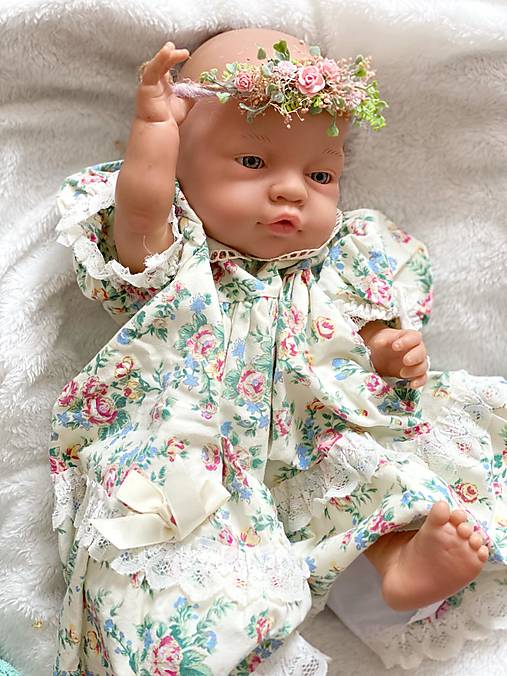 Newborn venček pre bábätko "najväčšia láska" - ružový