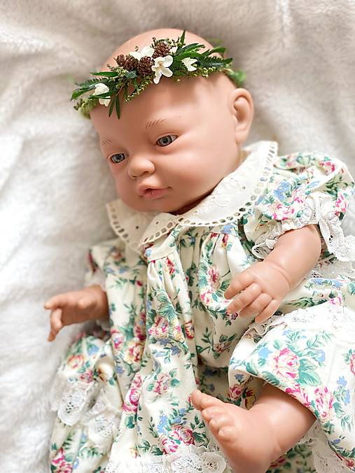 Newborn venček pre bábätko "najväčšia láska" - woodland