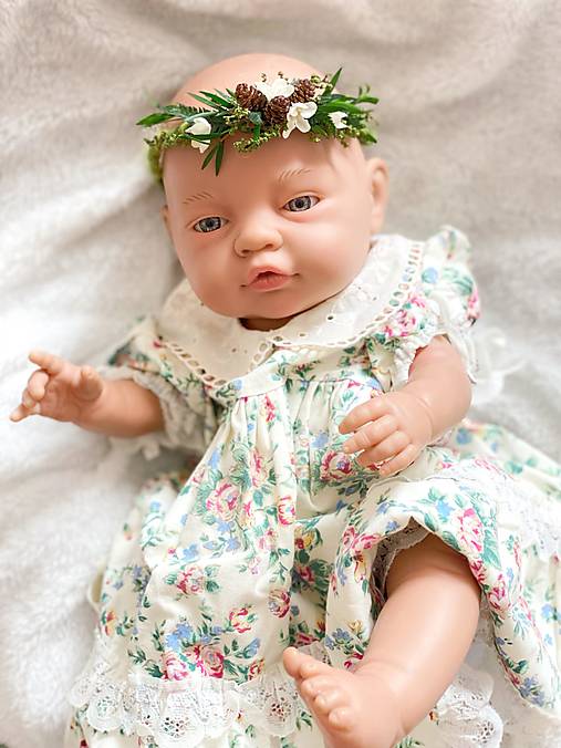 Newborn venček pre bábätko "najväčšia láska" - woodland