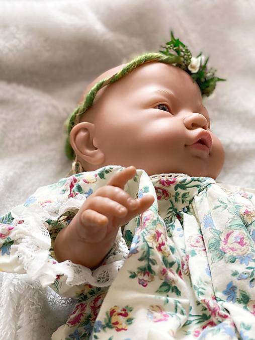 Newborn venček pre bábätko "najväčšia láska" - woodland