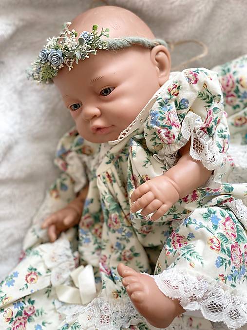 Newborn venček pre bábätko "najväčšia láska" - modrý