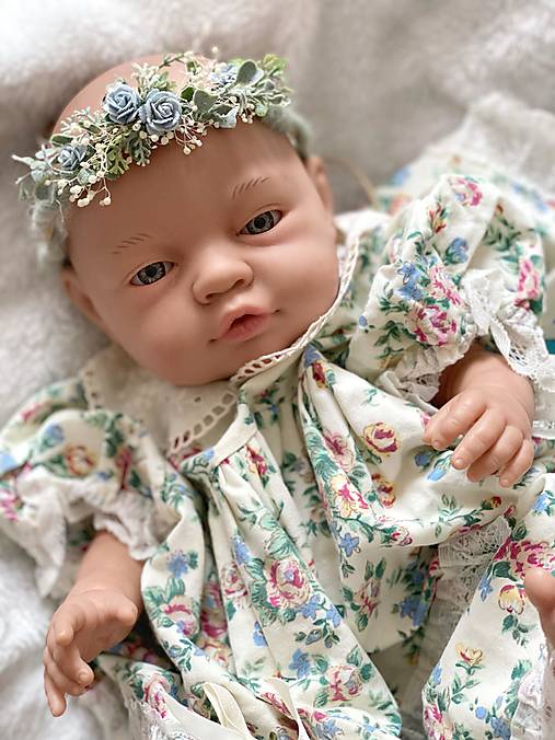 Newborn venček pre bábätko "najväčšia láska" - modrý