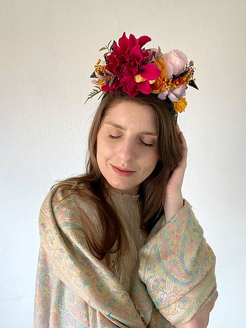 Frida obojstranná čelenka "hry srdca"