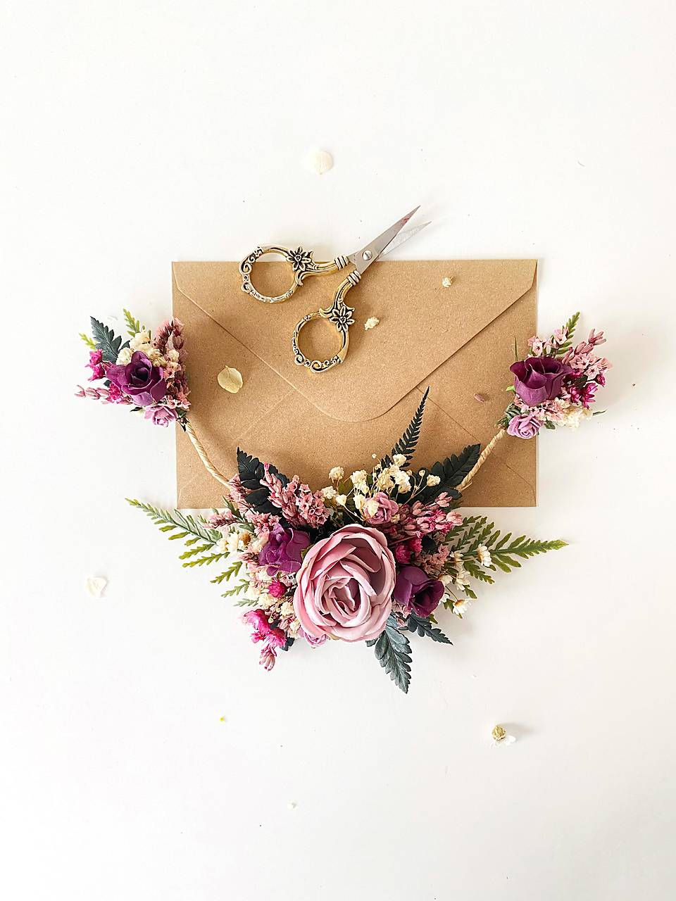 Kvetinová aplikácia so závojom "tiché večery" 