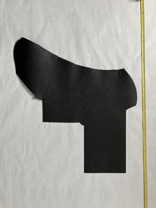 Suroviny - Koža čierna matná so štruktúrou 2–2,5 mm (Kus CC1) - 17564182_