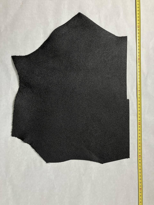 Suroviny - Koža čierna matná so štruktúrou 2–2,5 mm (Kus CC3) - 17564185_