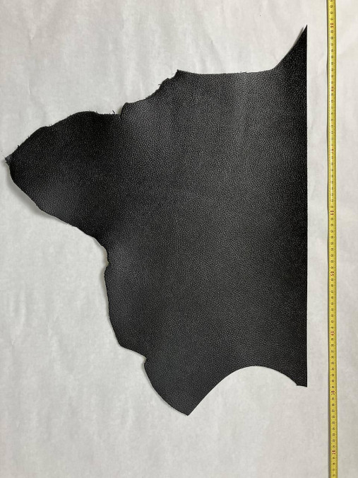 Suroviny - Koža čierna matná so štruktúrou 2–2,5 mm (Kus CC4) - 17564188_