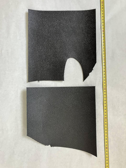 Suroviny - Koža čierna matná so štruktúrou 2–2,5 mm (Sada CC9 (2 ks v balení)) - 17564198_