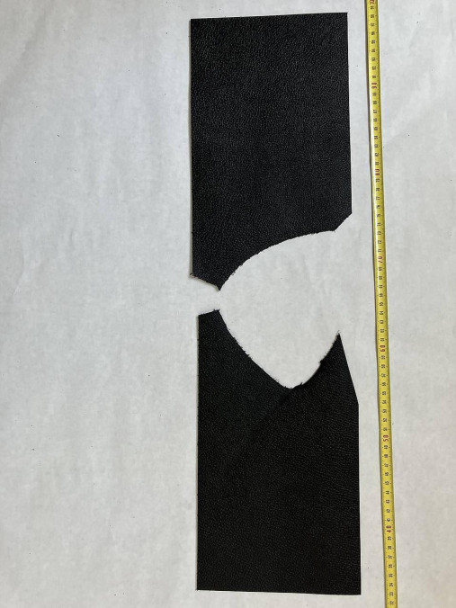 Suroviny - Koža čierna matná so štruktúrou 2–2,5 mm (Sada CC10 (2 ks v balení)) - 17564200_