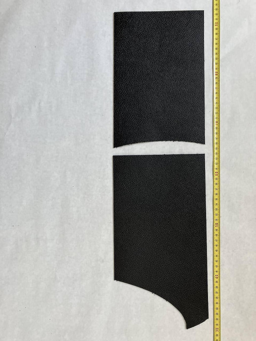 Suroviny - Koža čierna matná so štruktúrou 2–2,5 mm (Sada CC11 (2 ks v balení)) - 17564203_