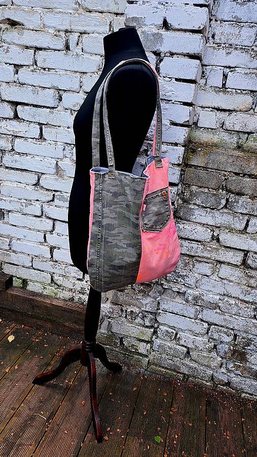 Nákupní taška denim skin