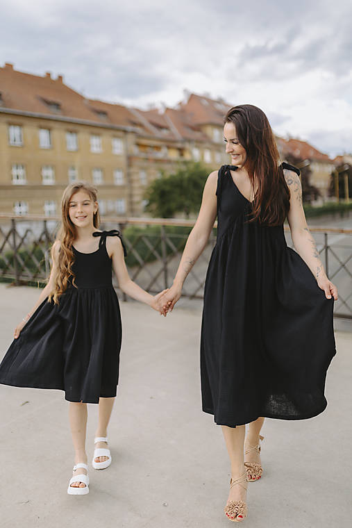 Šaty - Šaty "Aura" MAMA A DCÉRA - rôzne farby - 17566701_