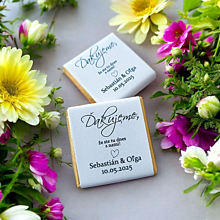 Darčeky pre svadobčanov - Svadobná čokoládka 54 (mliečna) - 17565772_