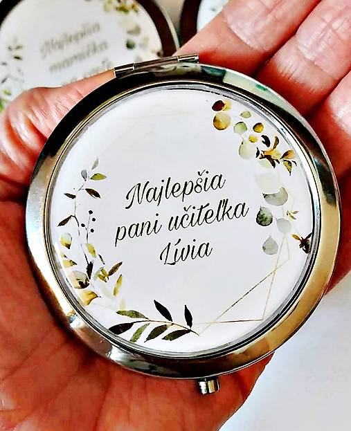 Zrkadielka - zrkadielko pre pani učiteľku, vychovávateľku... text na želanie - 17567023_