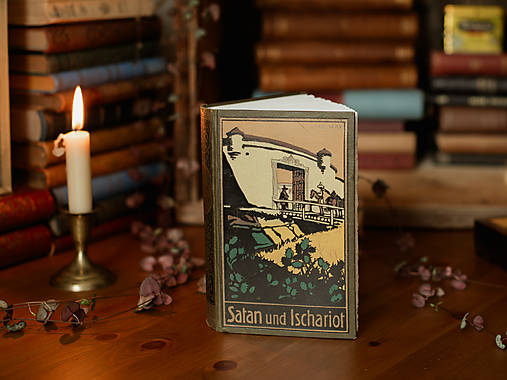 Papiernictvo - Satan - upcyklovaný akvarelový skicár - 17566979_