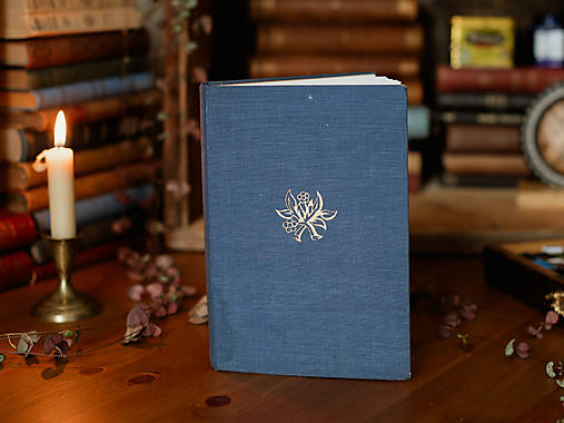 Papiernictvo - Modrý - upcyklovaný skicár na kreslenie - 17566989_