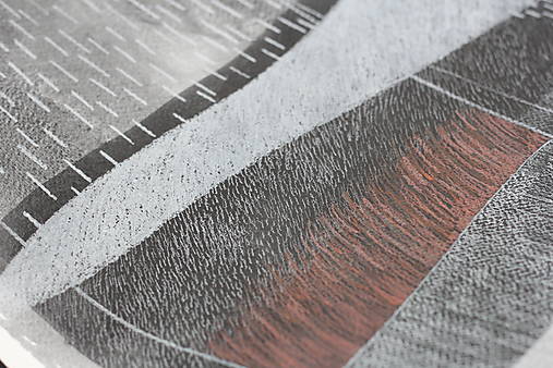 Akvarelový obraz - V daždi