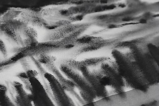 Akvarelový obraz - Topole