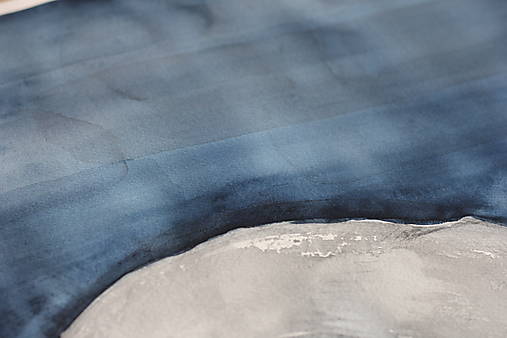 Akvarelový obraz - Spiaca mačka