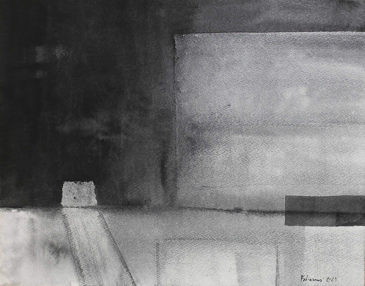 Akvarelový obraz - Prechod