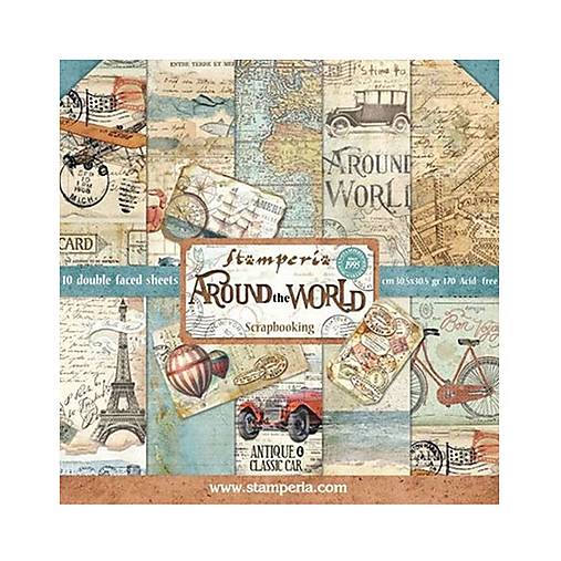 Papier - Scrapbook papier - Around the World - Stamperia  - 12x12 - 17568963_