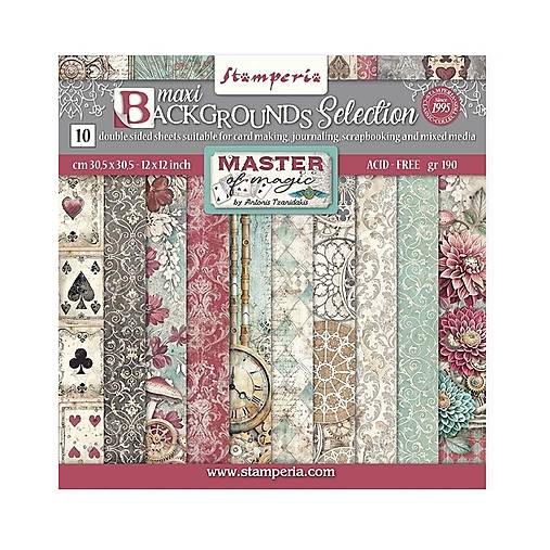 Papier - Stamperia Scrapbook papier Master of magic Backgrounds12 x 12 - 17569000_