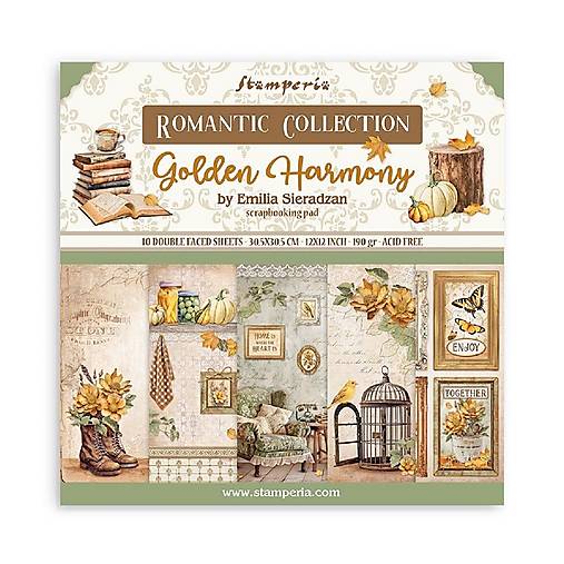 Papier - Stamperia Scrapbook papier Golden Harmony 12 x 12 - 17569111_