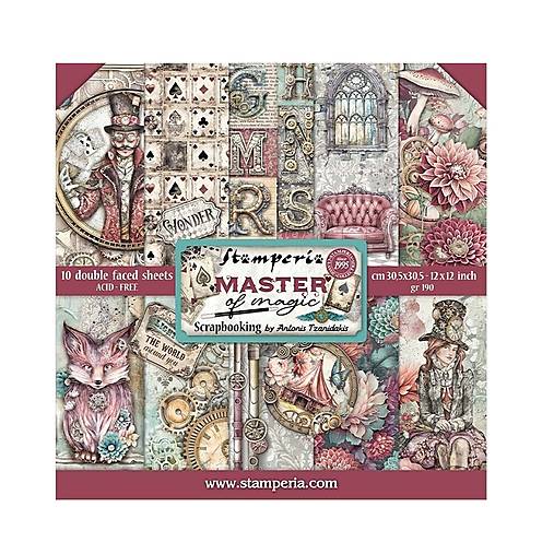 Papier - Stamperia Scrapbook papier Master of magic 12 x 12 - 17570090_