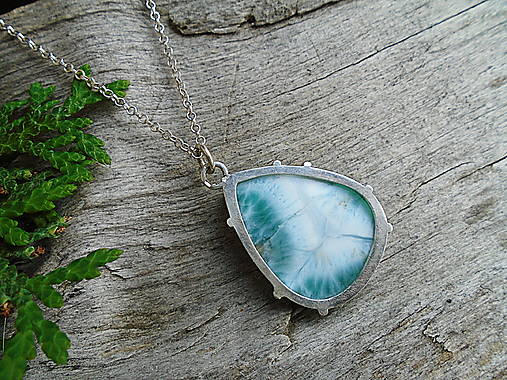 Strieborný prívesok Ag925 Larimar