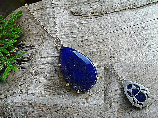 Strieborný prívesok Ag925 Lapis Lazuli  Skarabeus