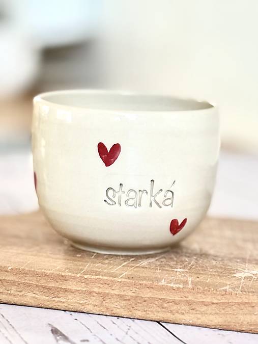Love - pohárik cappuccino starká (200ml, bez uška)