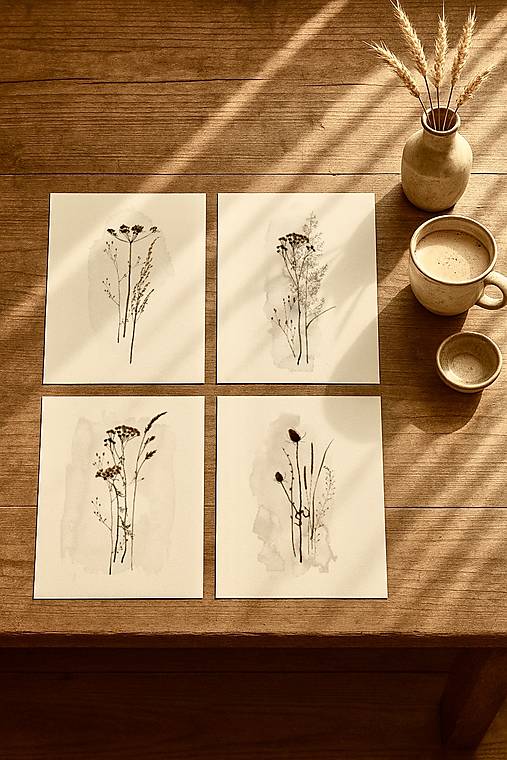 Dekorácie - botanické plagáty PO PRVÝCH MRAZOCH - 17568979_