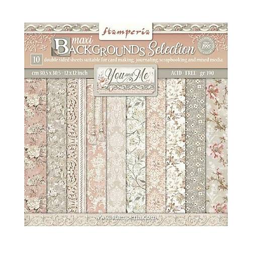 Papier - Scrapbook papier - You and Me Backgrounds - Stamperia  - 12x12 - 17571384_