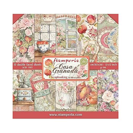 Papier - Scrapbook papier Stamperia 12x12 Casa Granada - 17571690_