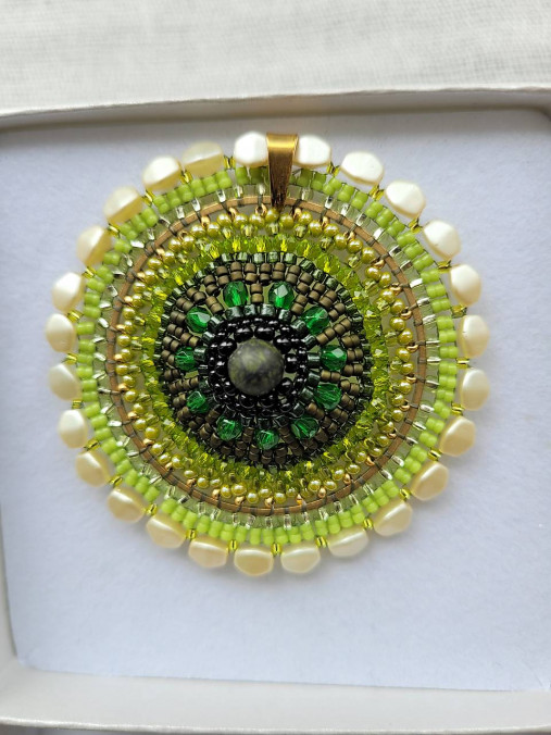 Náhrdelníky - mandala obnovy - 17571720_