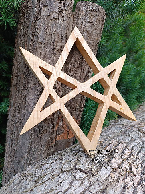 Dekorácie - Unicursálny hexagram - 17571606_