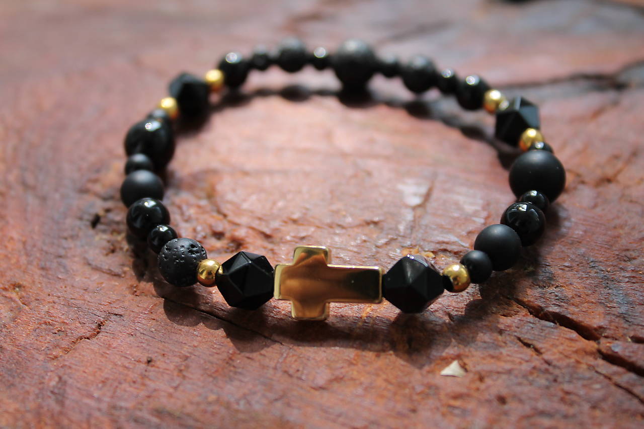 GOLD CROSS _Luxusný Ochranný náramok