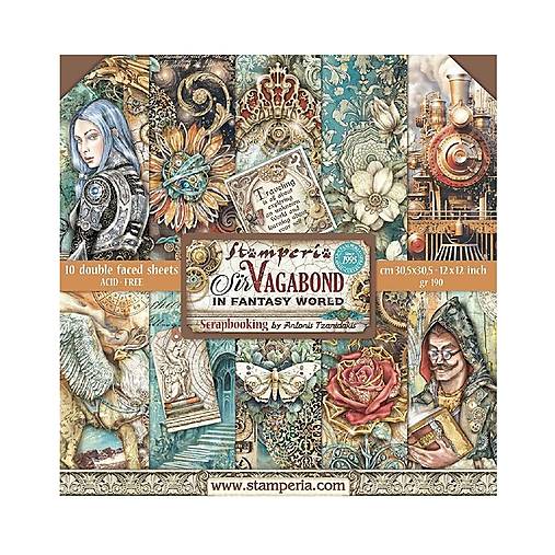 Papier - Scrapbook papier Sir Vagabond In Fantasy World 12 x 12 - 17572078_