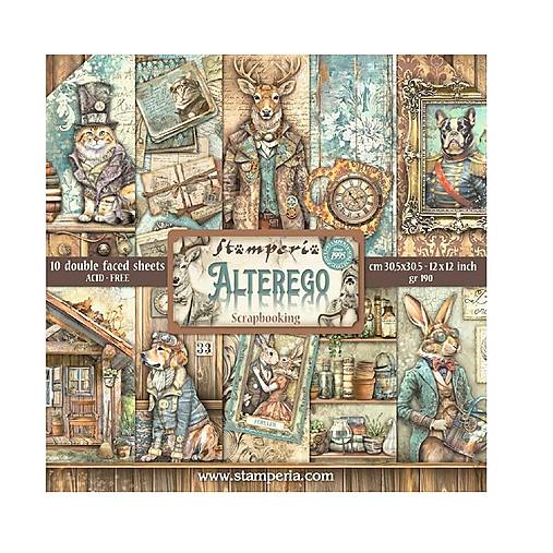 Papier - Stamperia Scrapbook papier Alterego 12 x 12 - 17572361_