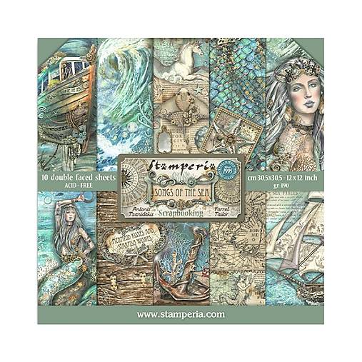 Papier - Scrapbook papier - Songs of The Sea - Stamperia  - 12x12 - 17572395_