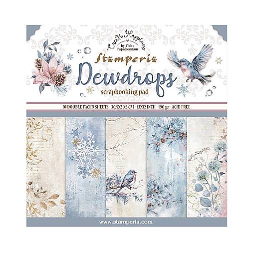 Papier - Stamperia Scrapbook papier Dewdrops 12 x 12 - 17573303_