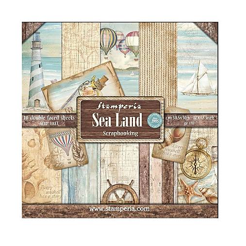 Papier - Stamperia Scrapbook papier Sea Land 12 x 12 - 17573338_