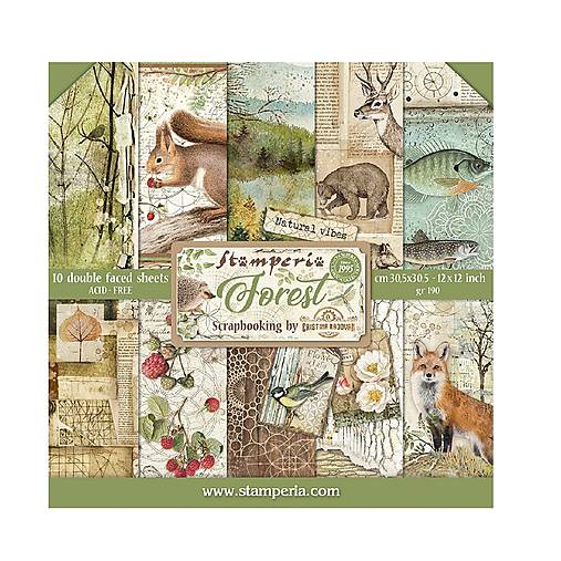 Papier - Stamperia Scrapbook papier Forest 12 x 12 - 17574296_