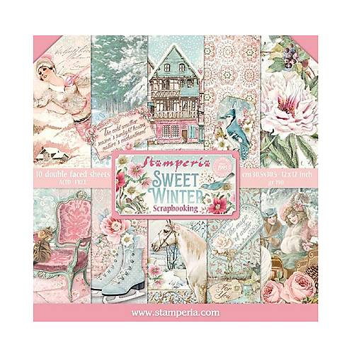 Papier - Scrapbook papier Stamperia Sweet Winter 12 x 12 - 17574392_