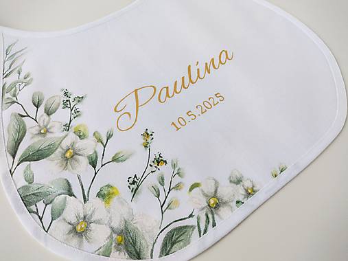 Iné doplnky - svadobné podbradníky maľované - Kvety VII. - 17577422_