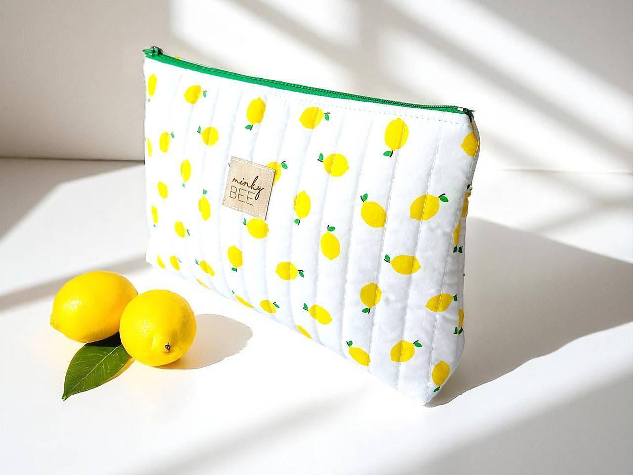 Kozmetická taška ZOYA (Letná sviežosť - zelený zips)