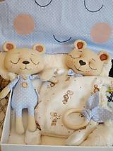 Hračky - Mojkáčik Macík ,spinkací Macík,nákrčník , ušká a korunka pre princa  - 17577075_