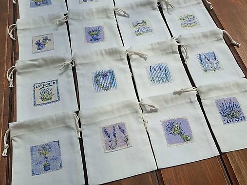 Úžitkový textil - vrecúška na levanduľu.... - 17576753_